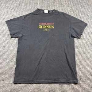 Vintage Guinness Shirt Men's M Master Brewer Foreign Extra Stout Black